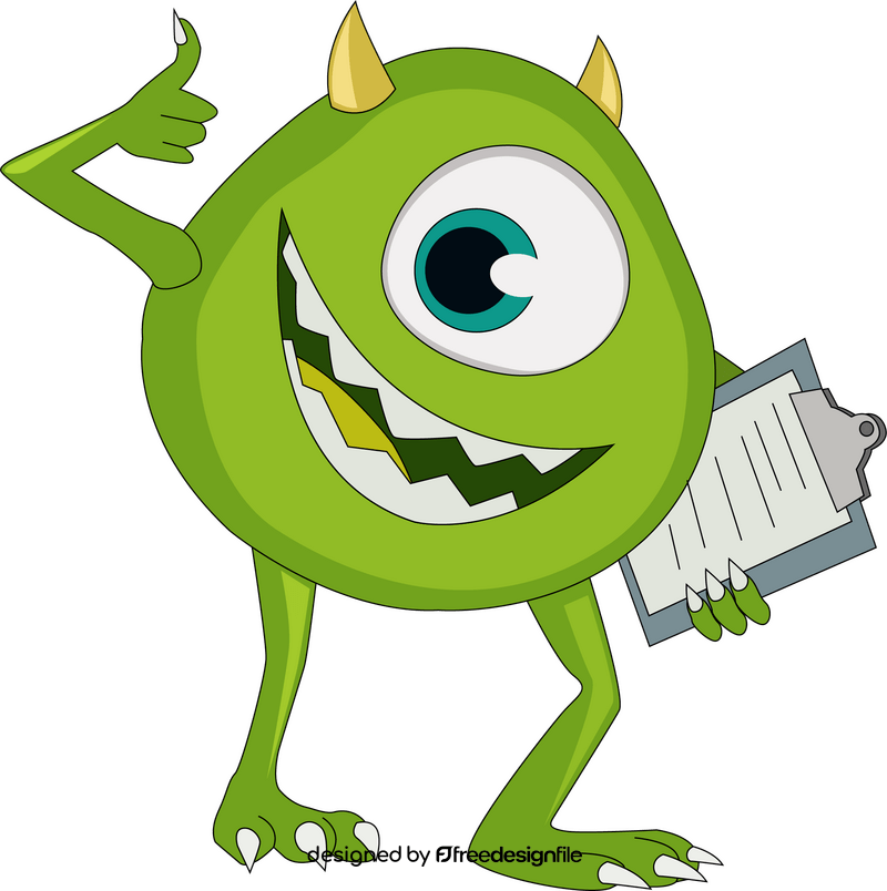 Mike Wazowski Monster inc clipart