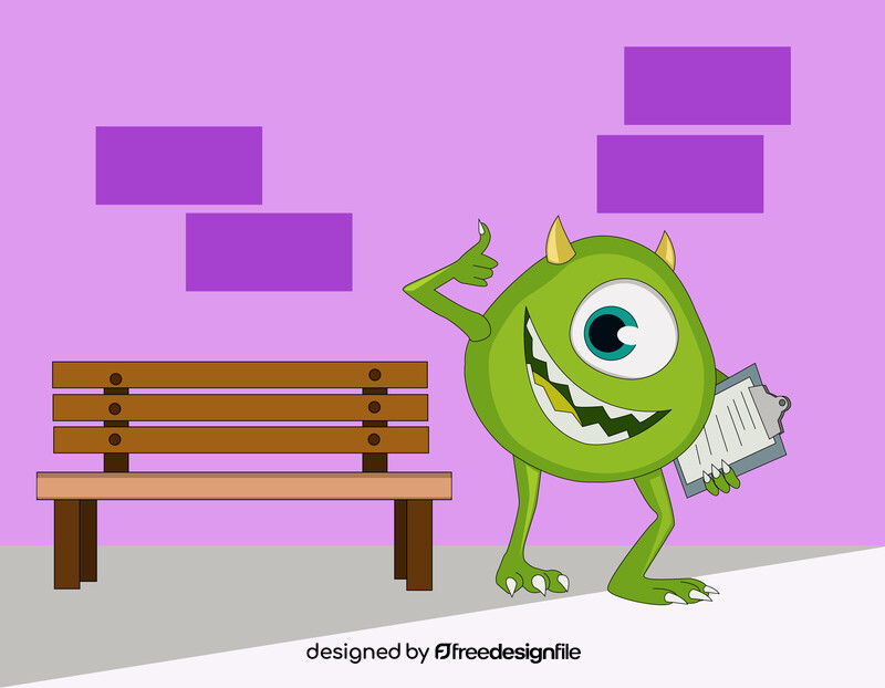 Mike Wazowski Monster inc vector