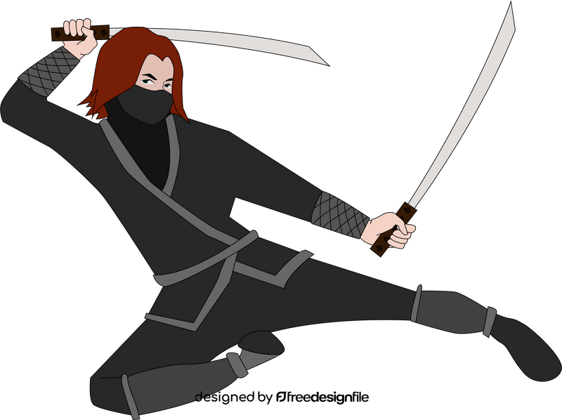 Ninja drawing clipart