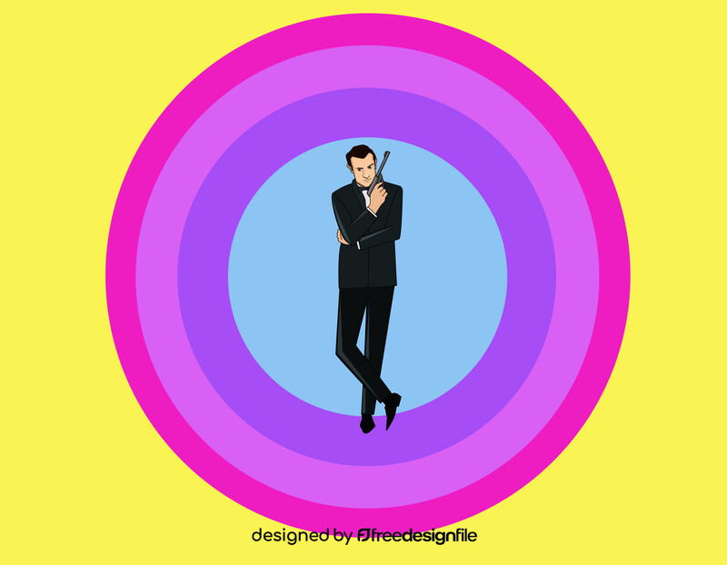 Agent James Bond vector