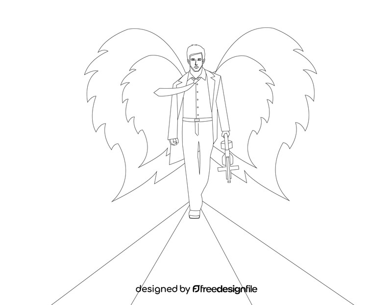 Constantine drawing black and white vector