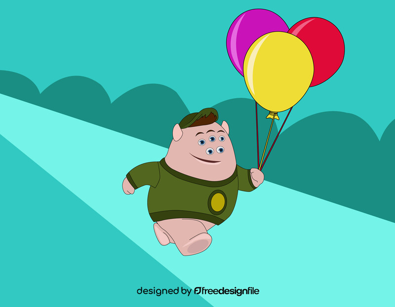 Squishy cartoon character vector