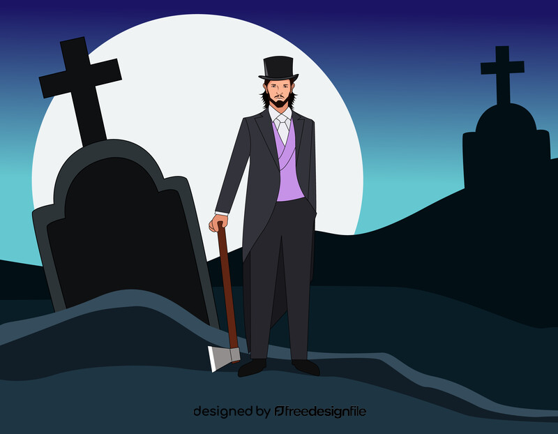 Vampire hunter vector