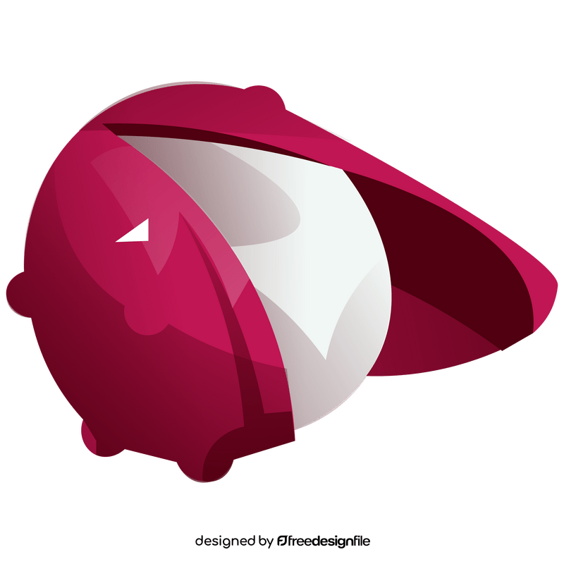 Lychee opened clipart
