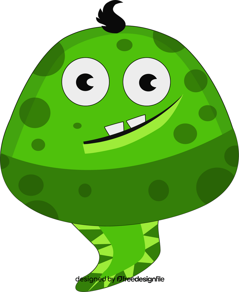 Tadpole cartoon clipart