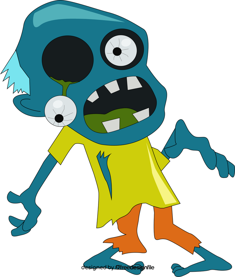 Zombie cartoon clipart