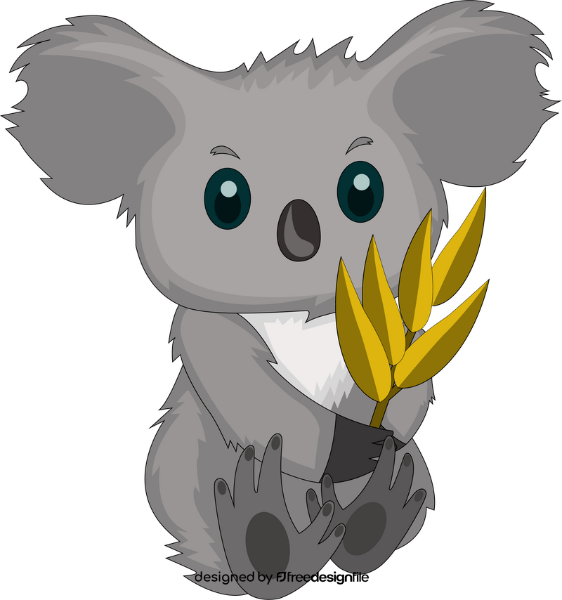 Cute koala clipart