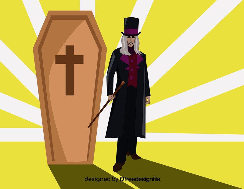 Count Dracula drawing vector