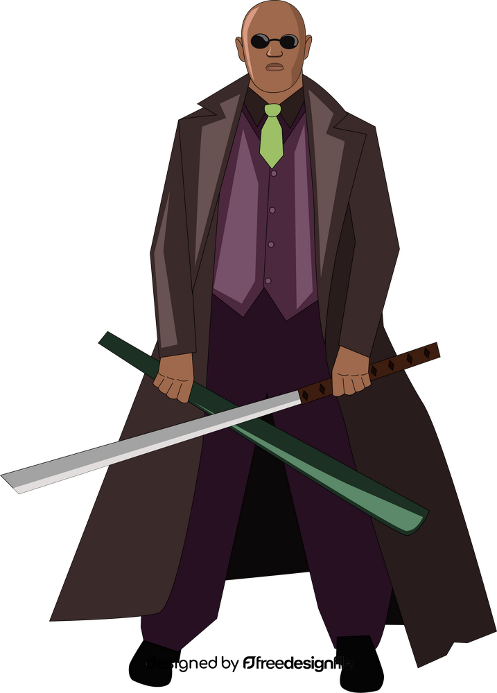 Matrix Morpheus drawing clipart free download