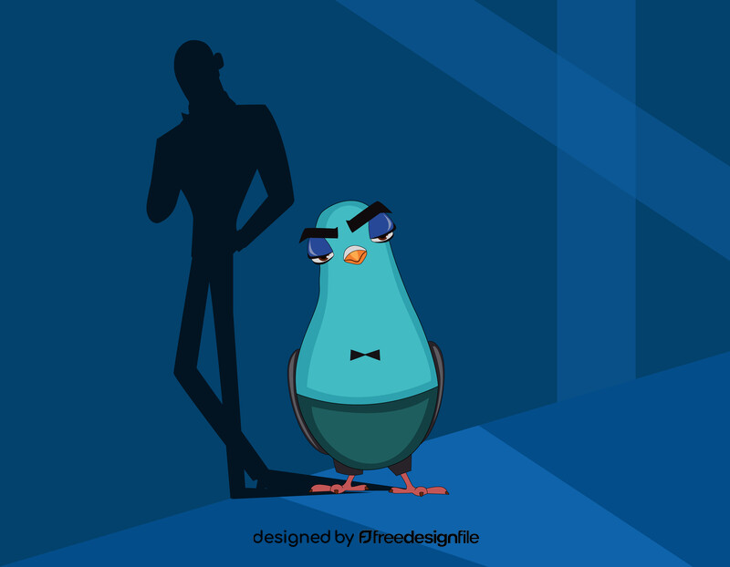 Spy pigeon vector