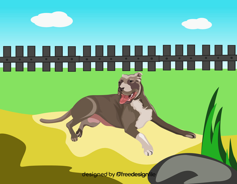 Brown dog vector