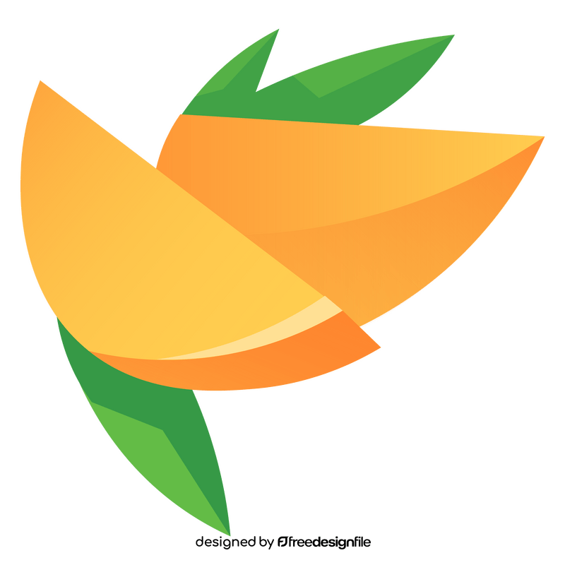 Mango slices png clipart