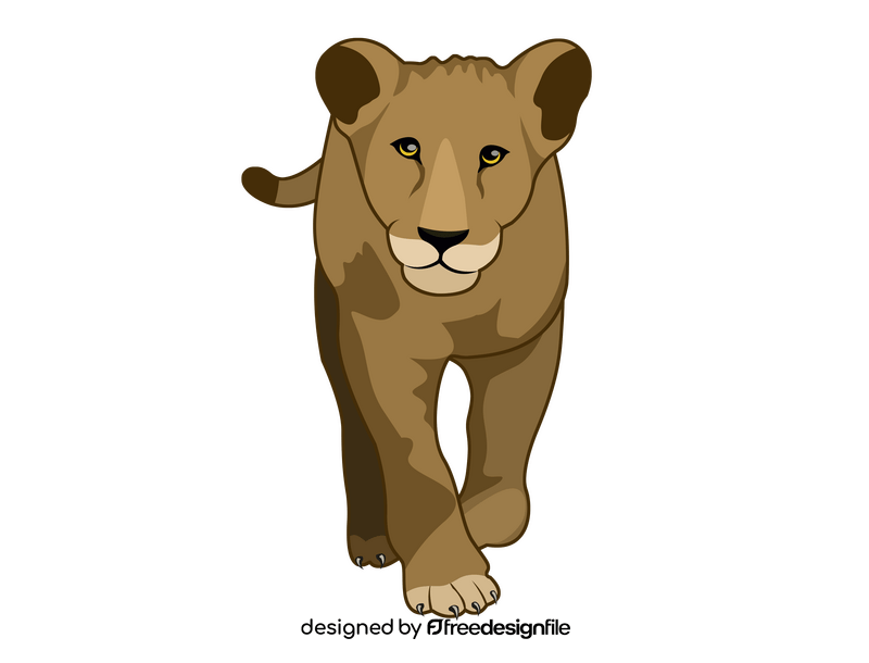 Lioness clipart