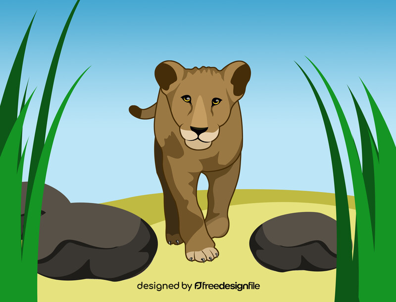 Lioness vector