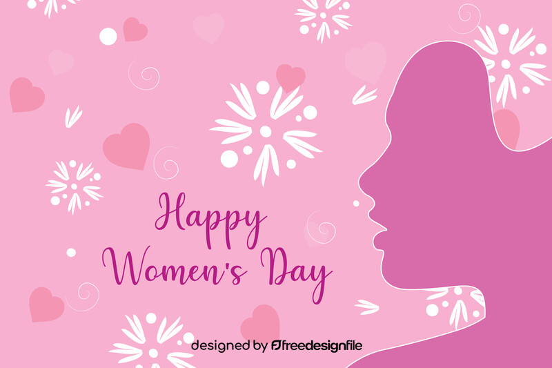 Happy women's day vector