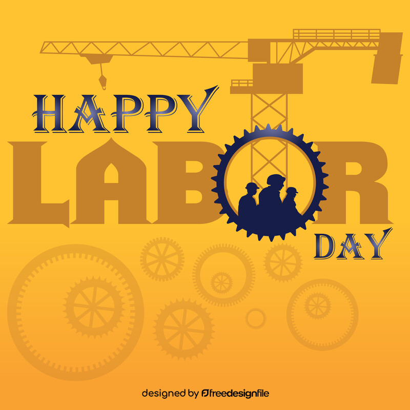 Happy labor day vector