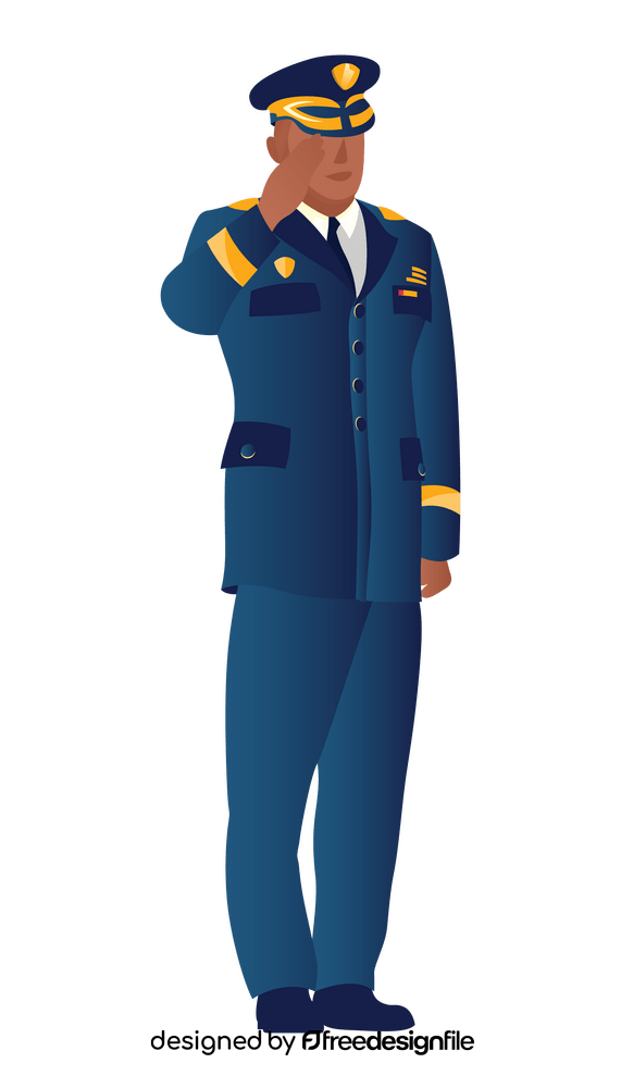 Military officer clipart