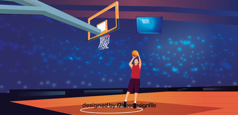 Basketball player vector