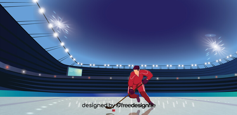 Hockey player vector