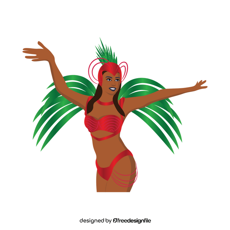 Carnival girl clipart