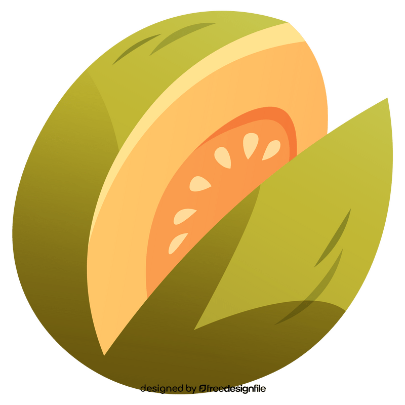 Melon cut png clipart