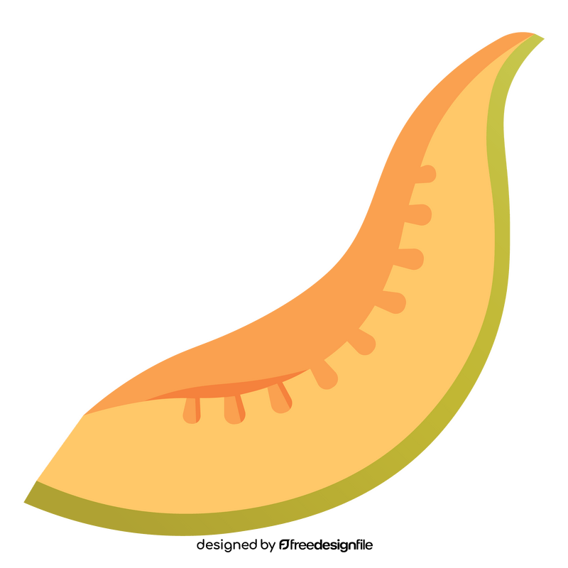 Melon slice clipart
