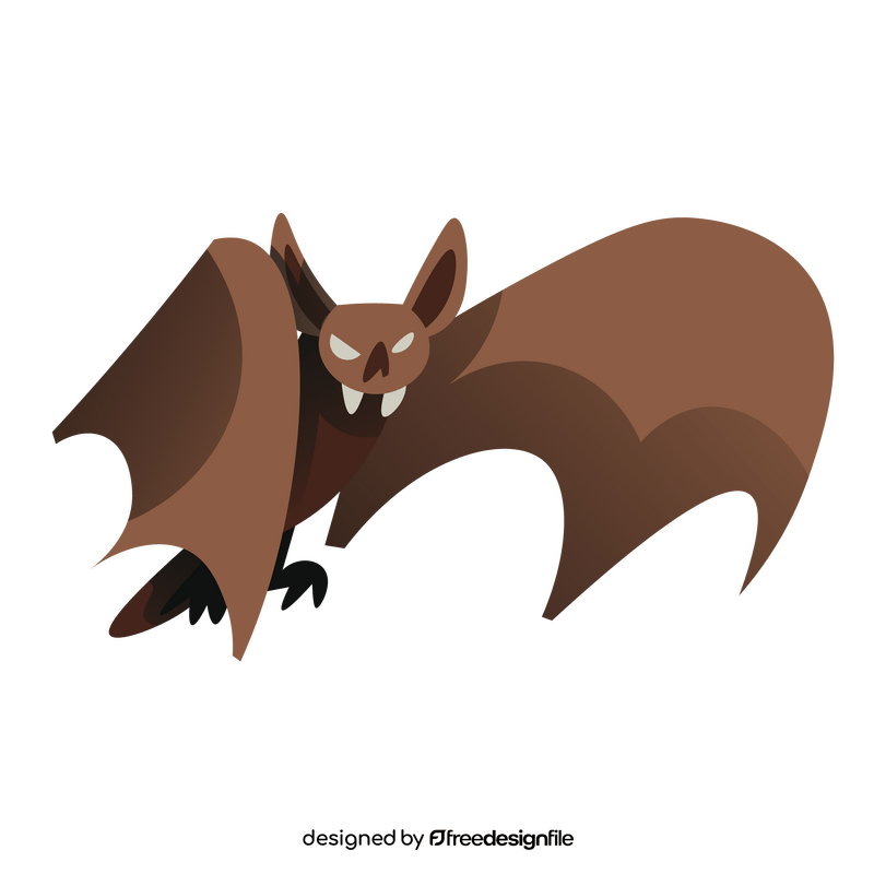 Cartoon bat creepy clipart