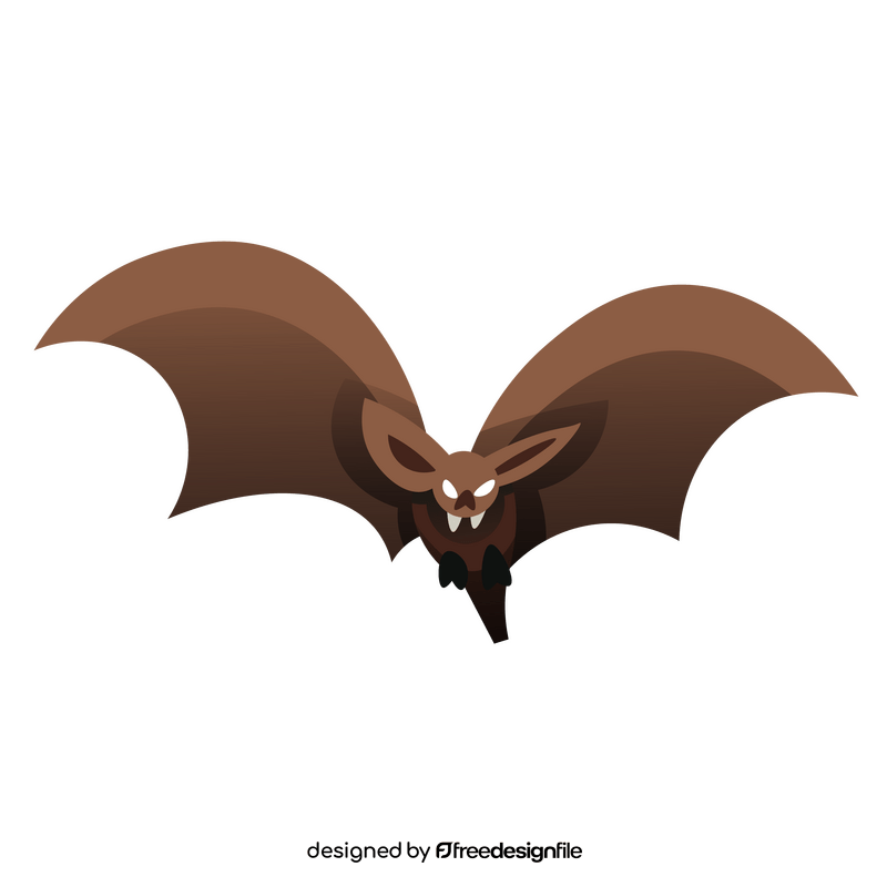 Cartoon bat fly clipart