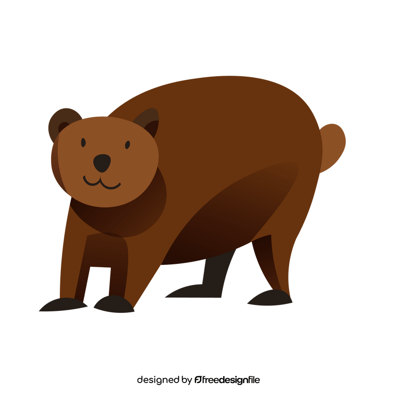 Cute cartoon bear clipart