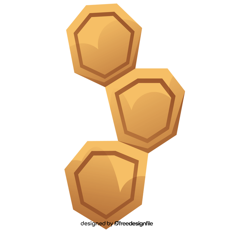 Bee honeycombs clipart