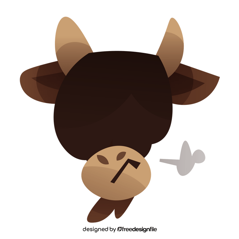 Bison angry clipart