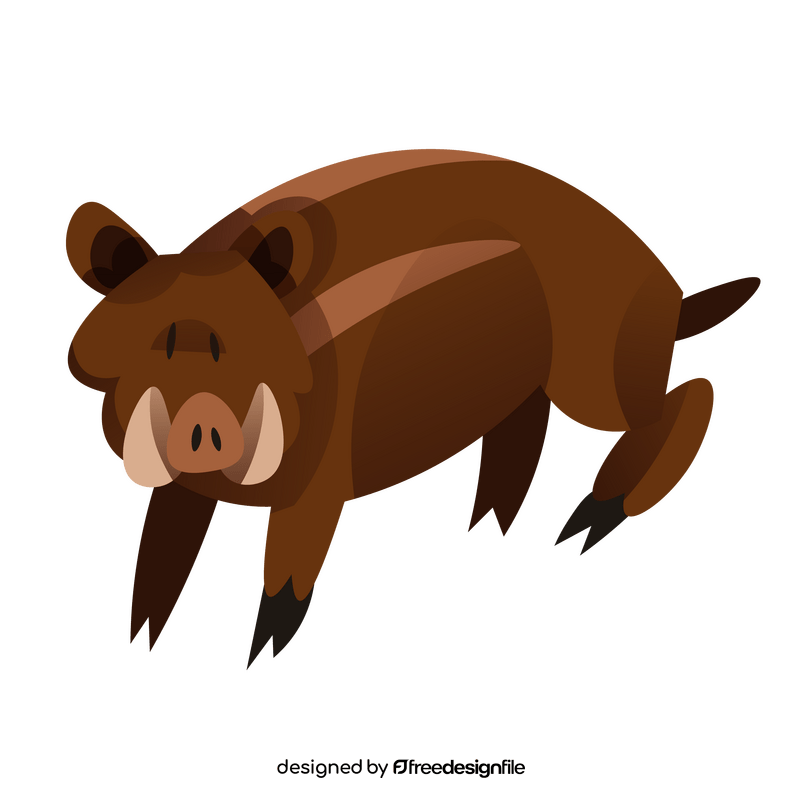 Cartoon boar clipart