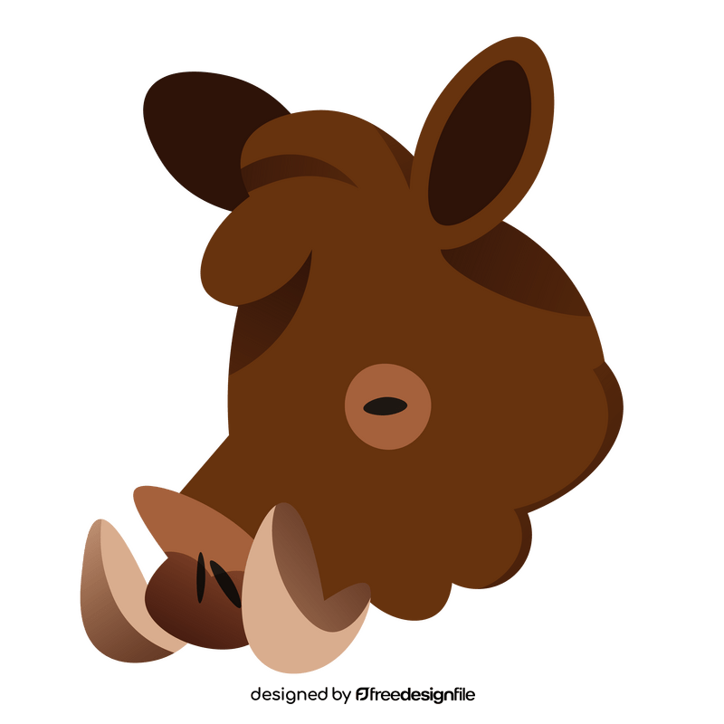 Boar head clipart