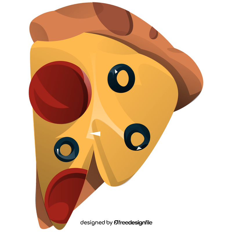 Olives pizza clipart