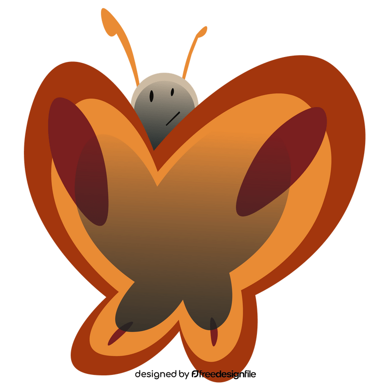 Butterfly hide clipart