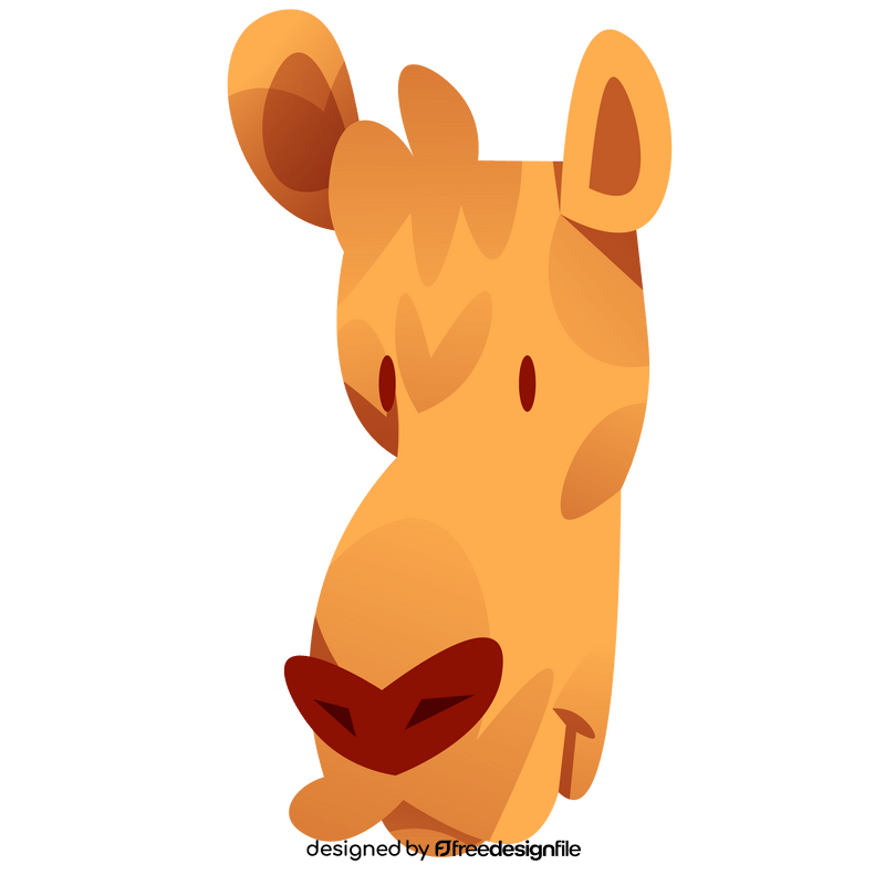 Cartoon camel head clipart