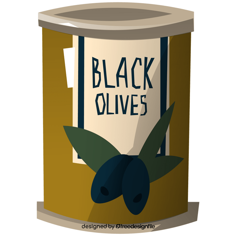 Black olives canned clipart