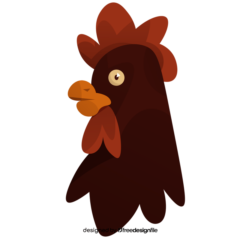 Chicken head clipart