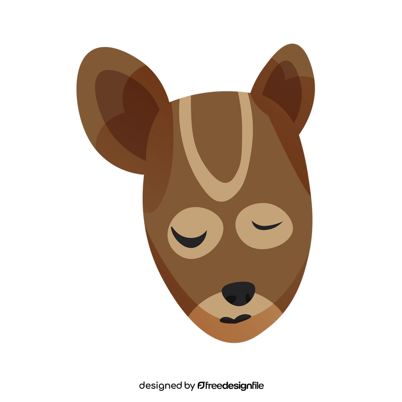 Chipmunk animal head clipart