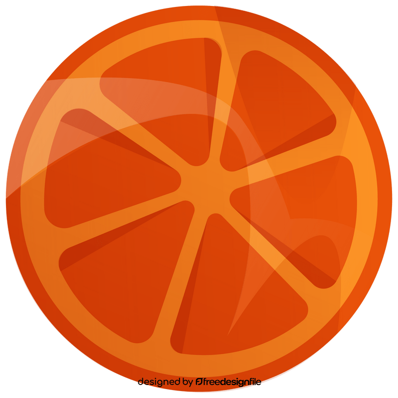 Orange circle clipart