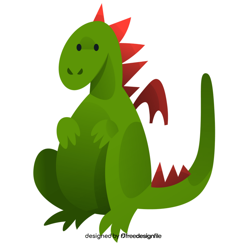 Dragon sitting clipart