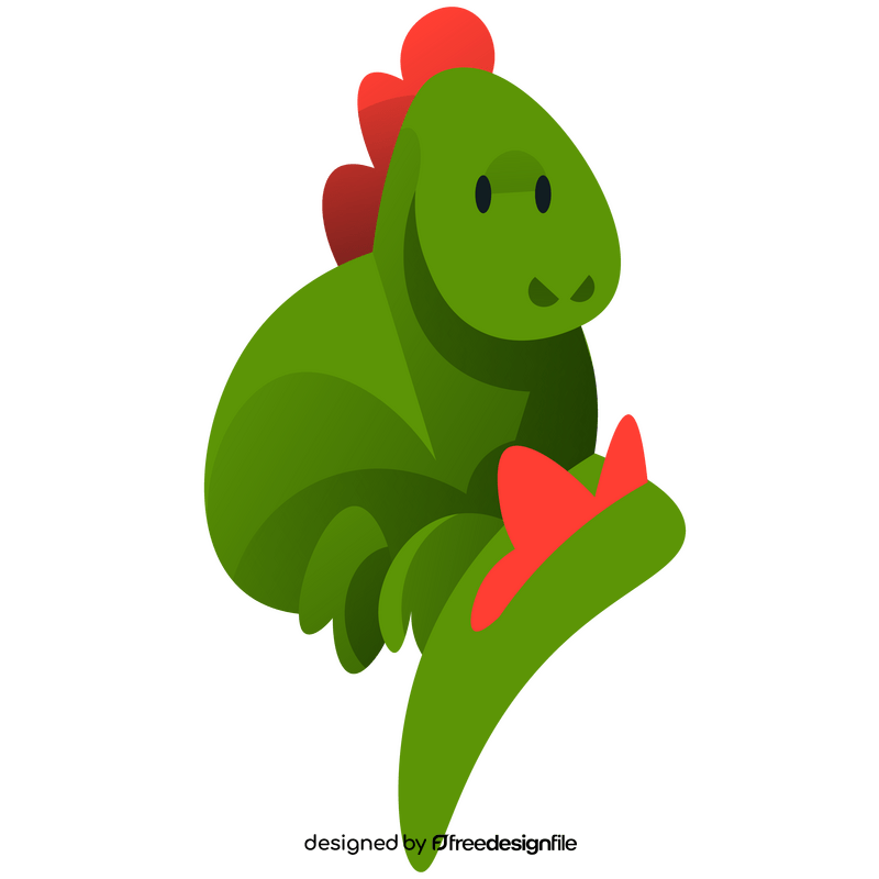 Cute dragon tail clipart