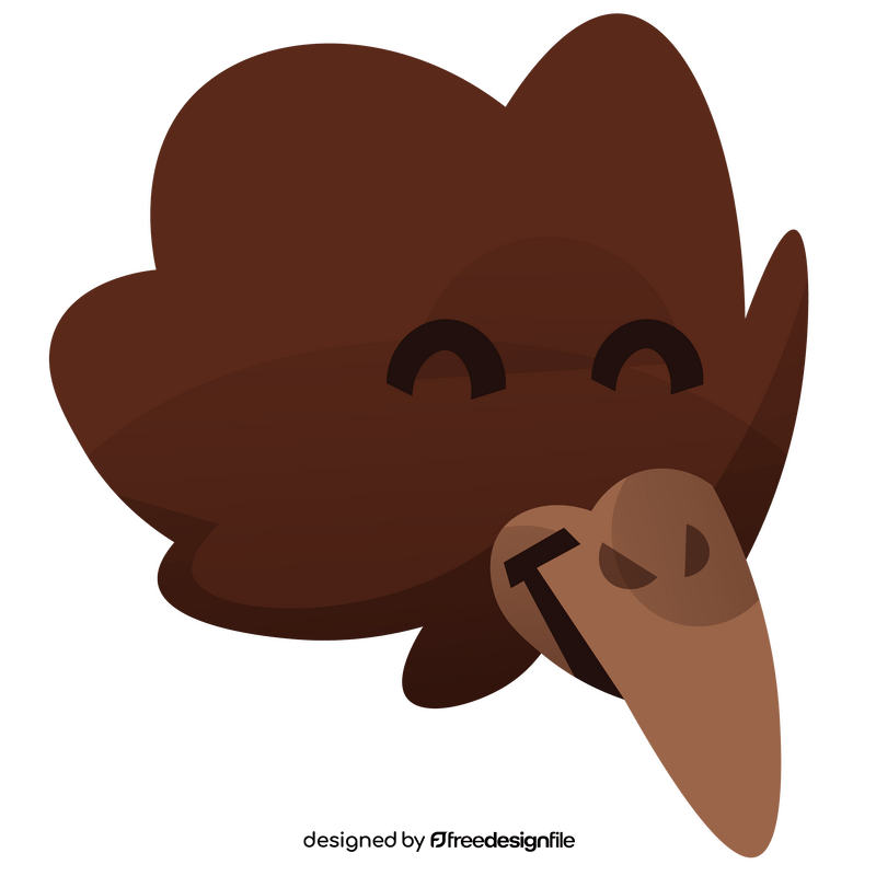 Echidna happy face clipart