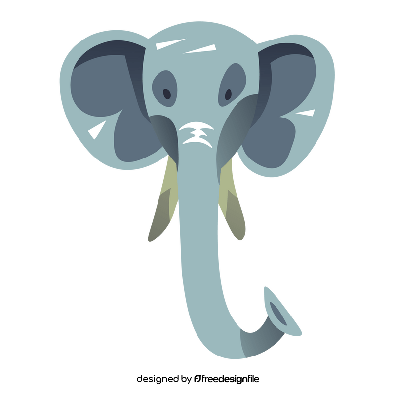 Elephant head clipart