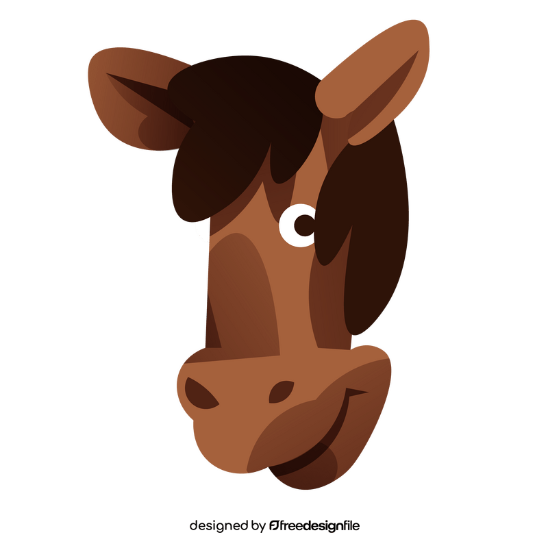 Cartoon horse funny clipart