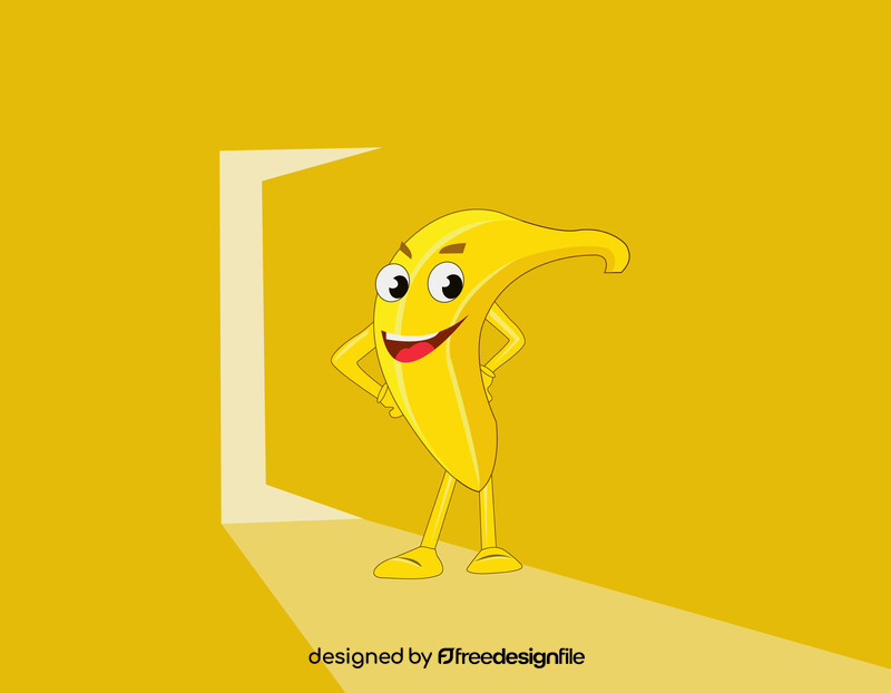 Funny banana vector