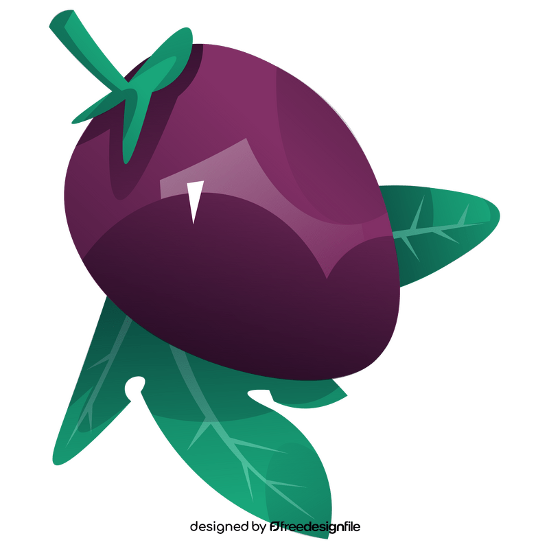 Passion fruit with leaves clipart