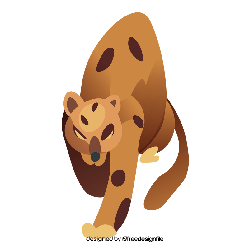 Wild leopard clipart