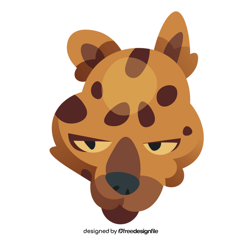 Leopard head clipart