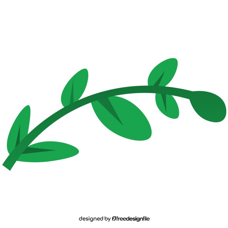 Green leaves clipart